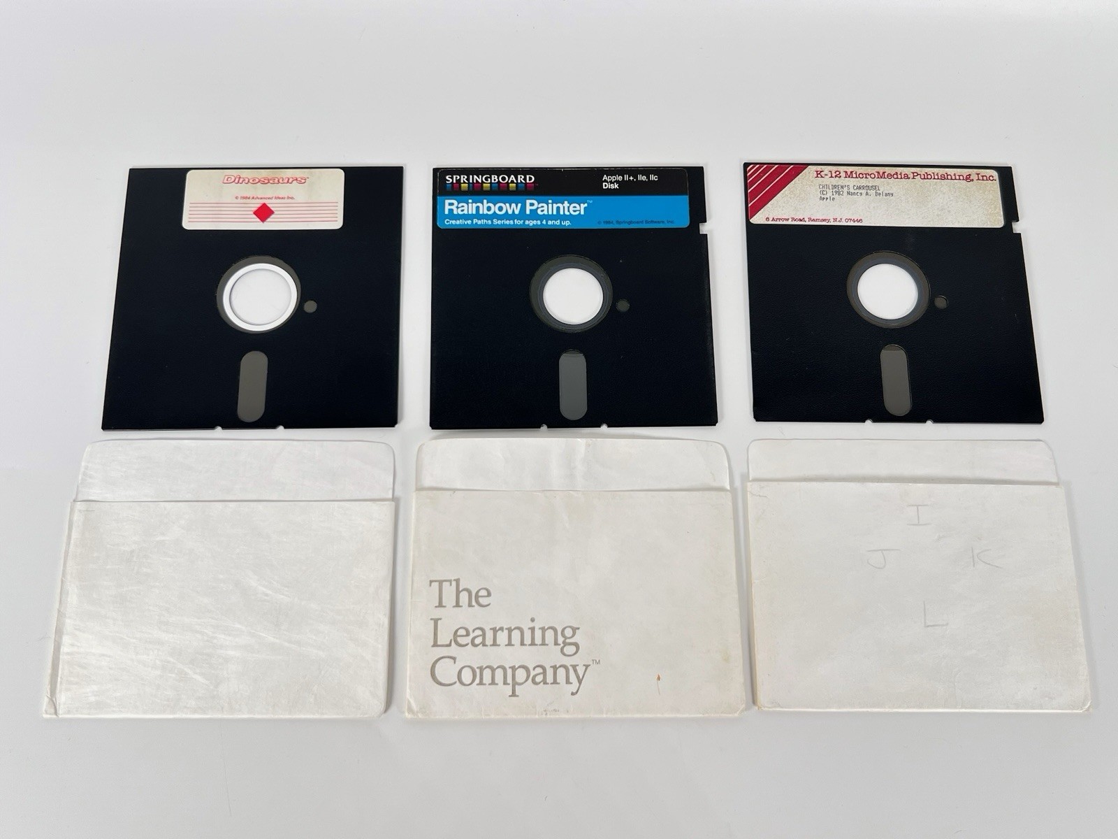 Vintage Lot 12 Floppy Disk Games & Programs Computer (Untested) Applesoft5.25