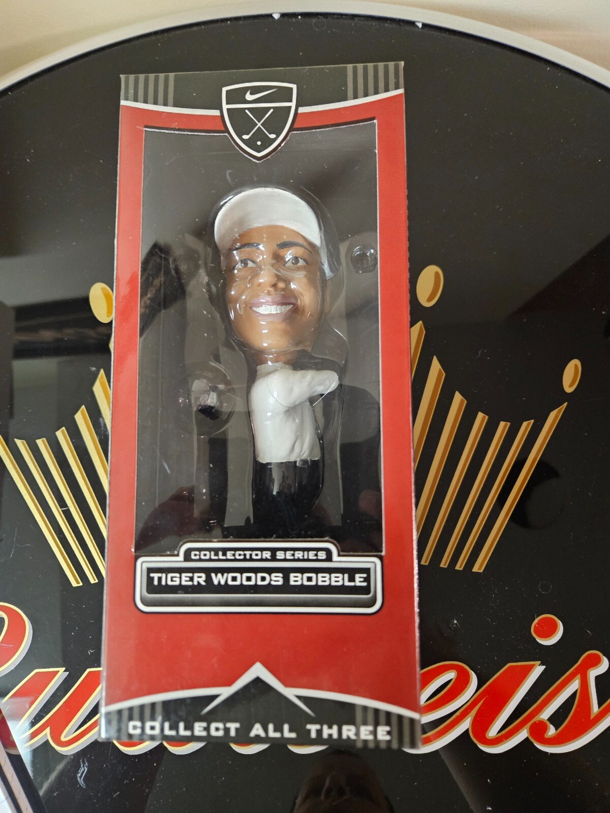 TIGER WOODS Nike Upper Deck 2002 Limited Edition Collector Series Bobble Head #1