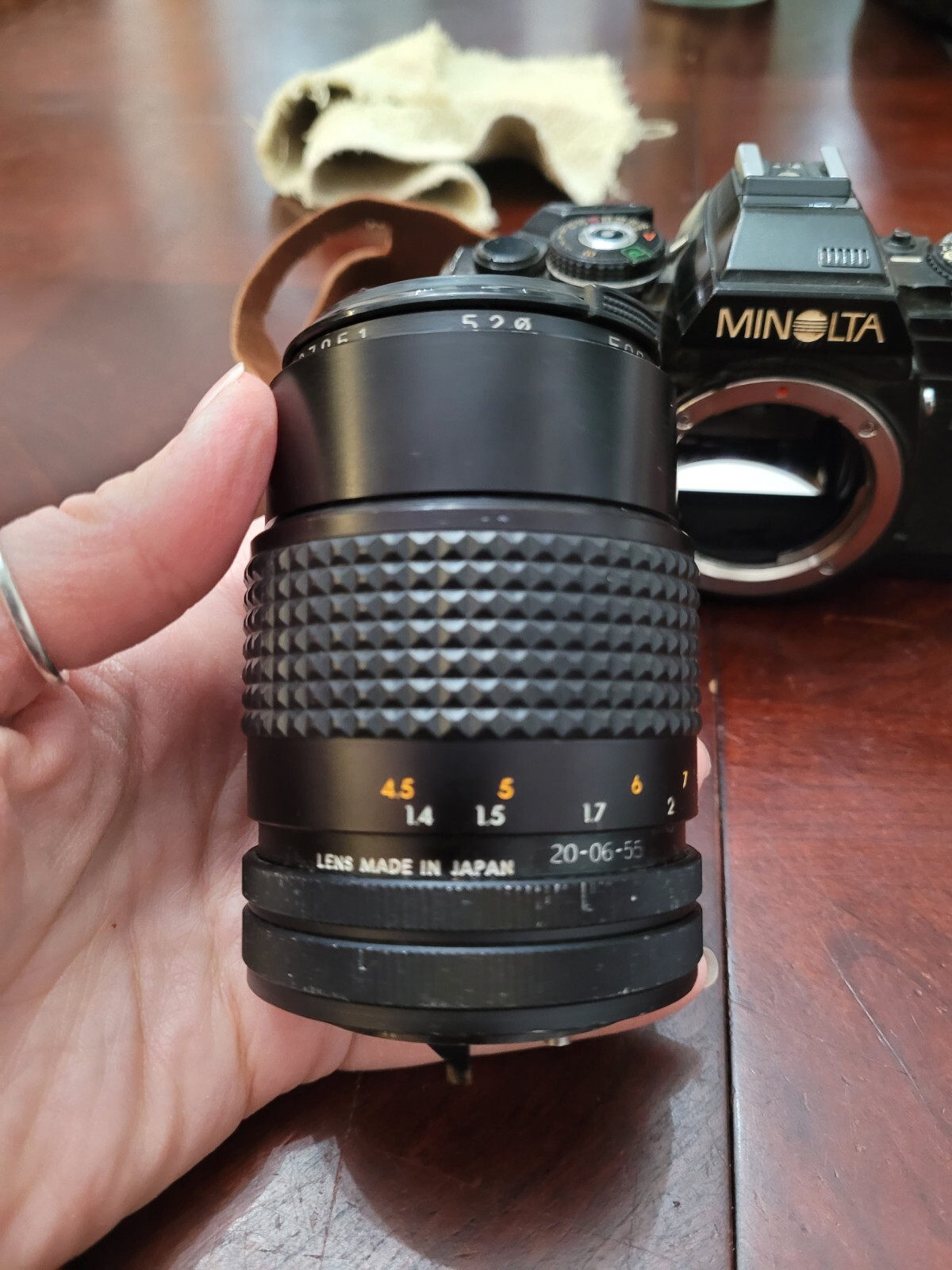 Minolta x-700 film Camera Custom Bundle With 2 Lenses And Leather Strap