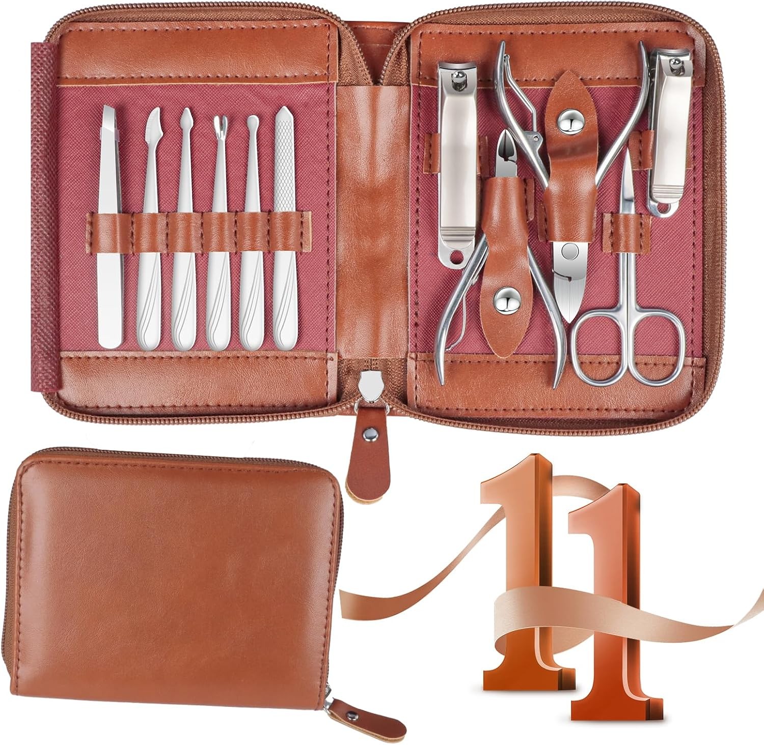 Stainless Steel Multi-function Manicure Grooming Kit For Men Women
