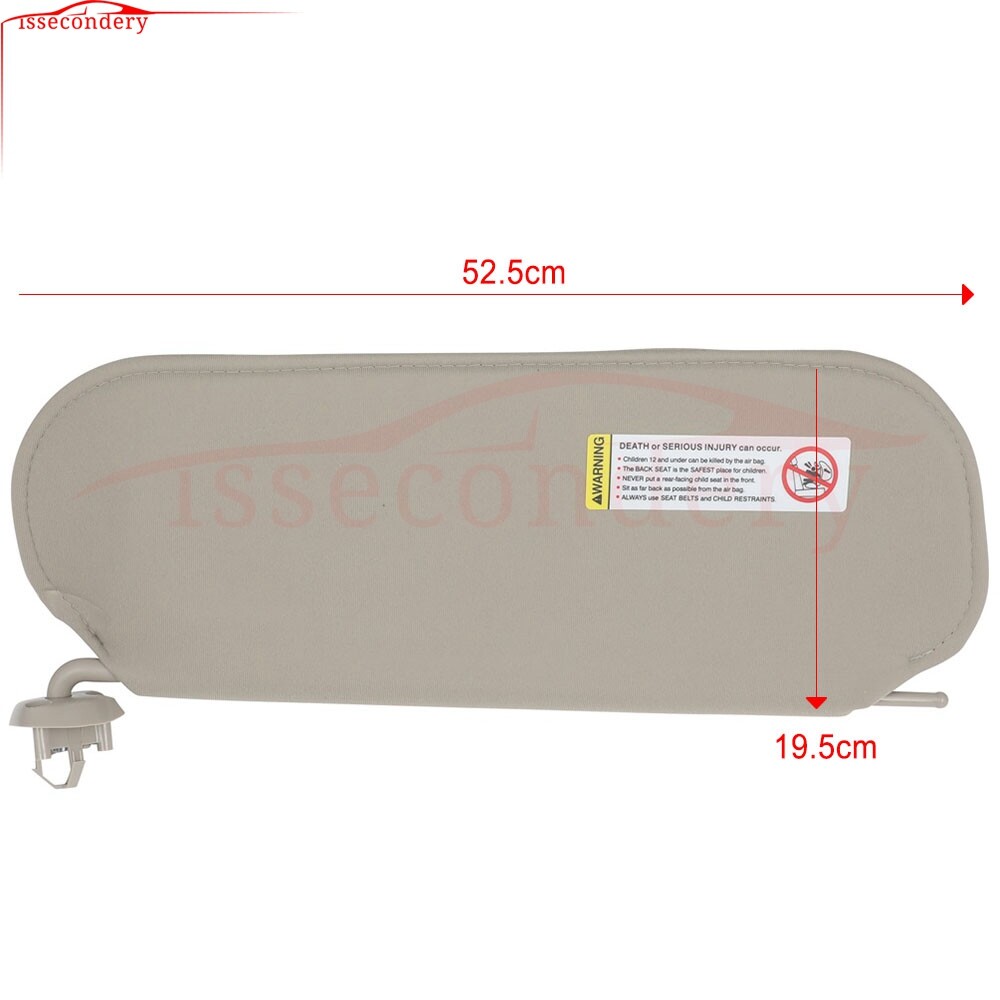 Tan Left Side Sun Visor For 2003-2021 Chevy Express/GMC Savana 2500 3500