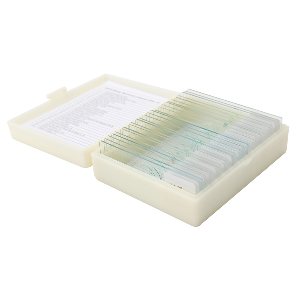 25PCS Animal Plants Insects Tissues Cover Slips Microscope Slides L4P4