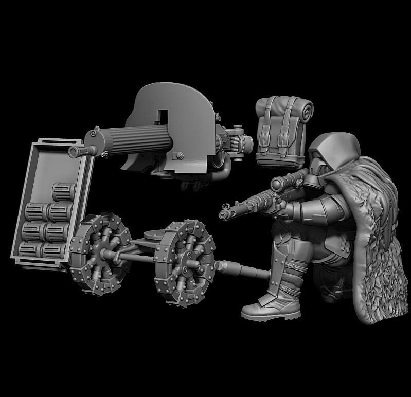 Wargames Compatible - Delta Sniper - Usable as Death Korps Sniper