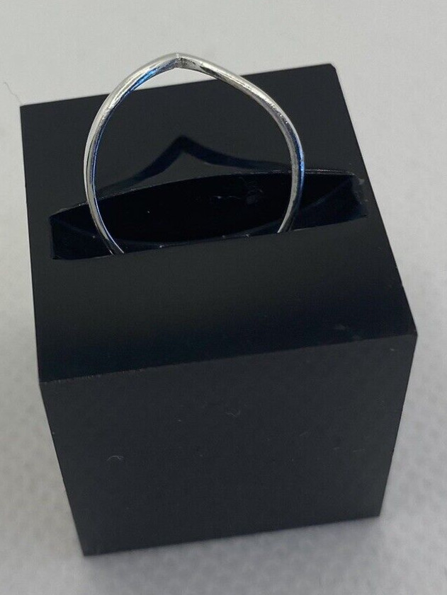 Sterling Silver V Shape Toe Ring Midi Ring SZ 4 Adjustable Chevron Tiny Stylish