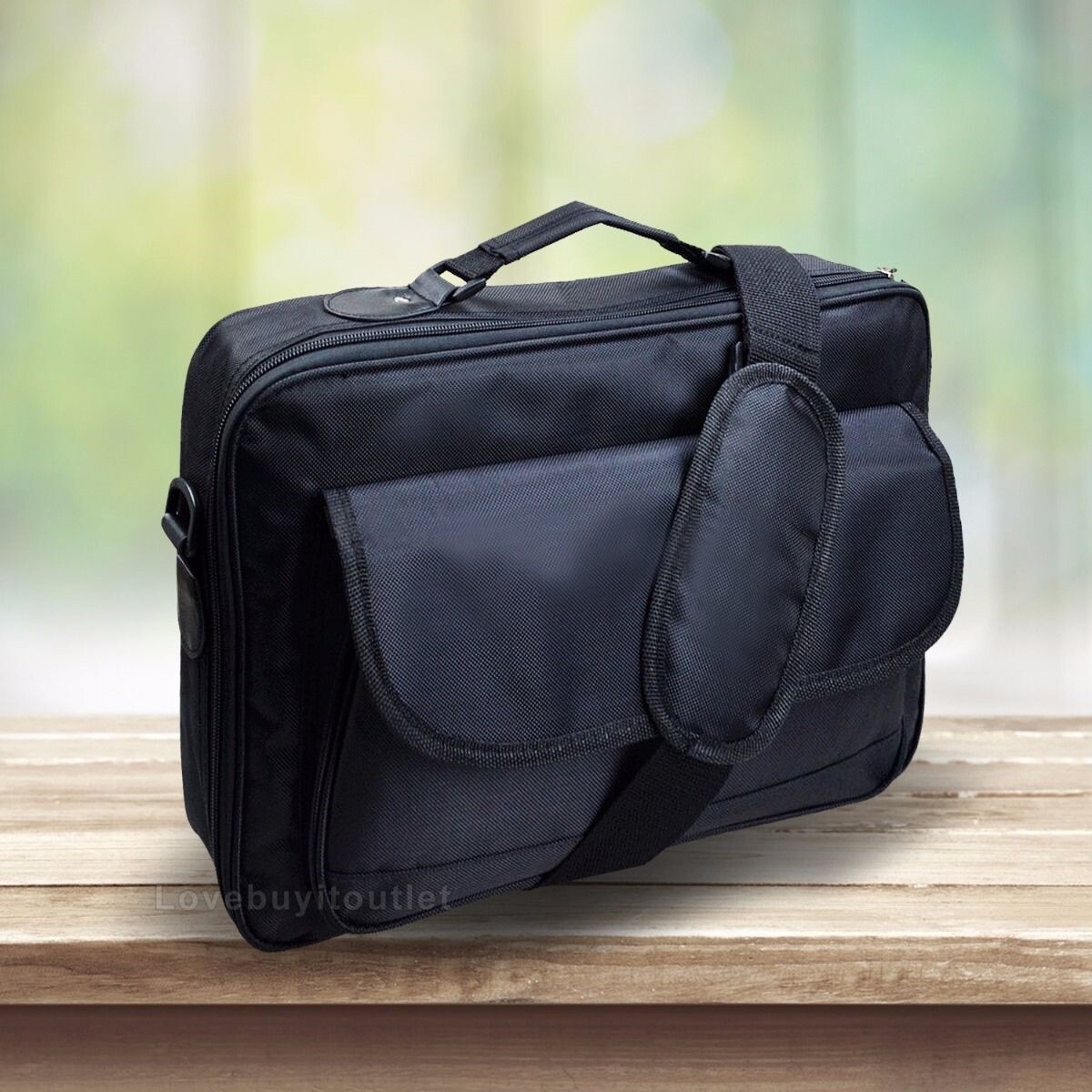 Black 15.6" 17.3" 18" 18.4" Laptop Notebook Quality Carrying Briefcase Bag Case