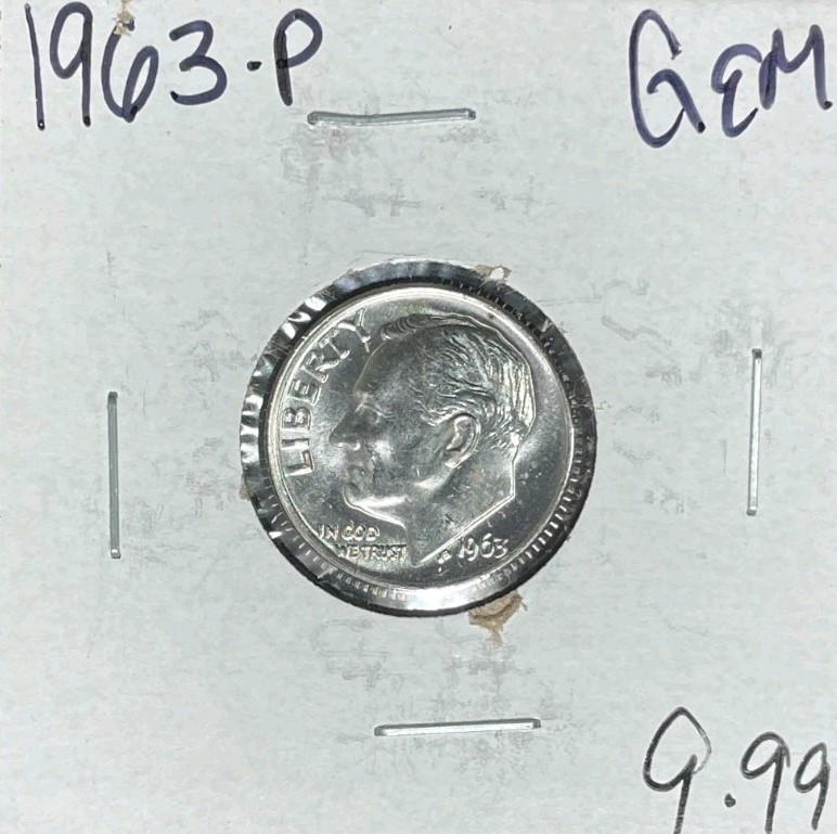 1963-P ROOSEVELT SILVER DIME ~ GEM ~BEAUTIFUL COIN~