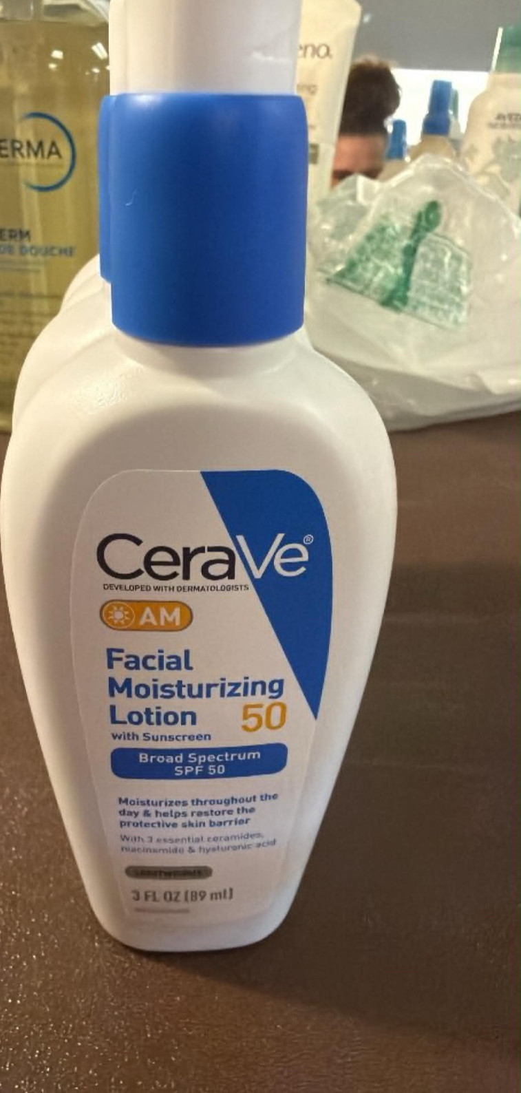 CeraVe AM Facial Moisturizing Lotion SPF 50, Face Moisturizer