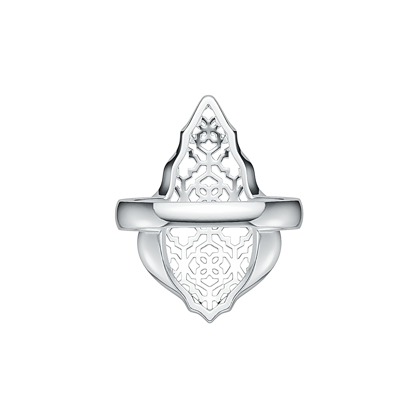 Sterling Silver Ring Solid Filigree Wide Ornate Ring