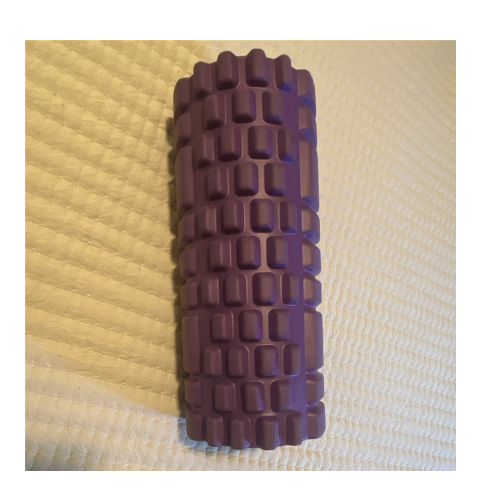 Planet Fitness Purple Foam Roller, Massage Grid Hollow Design, 1 Piece Set
