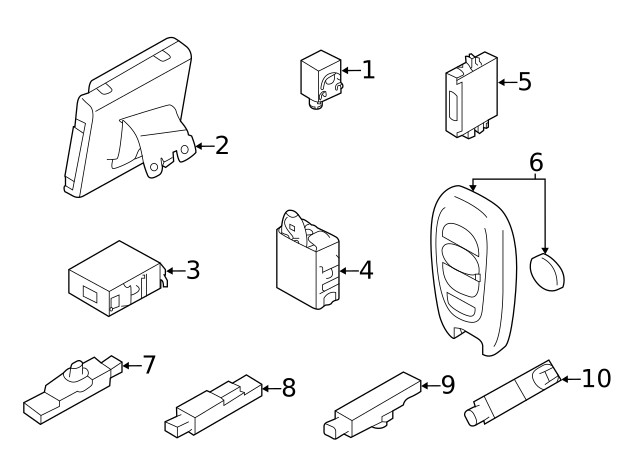 Genuine Subaru Keyless Entry Transmitter 57497AN03A