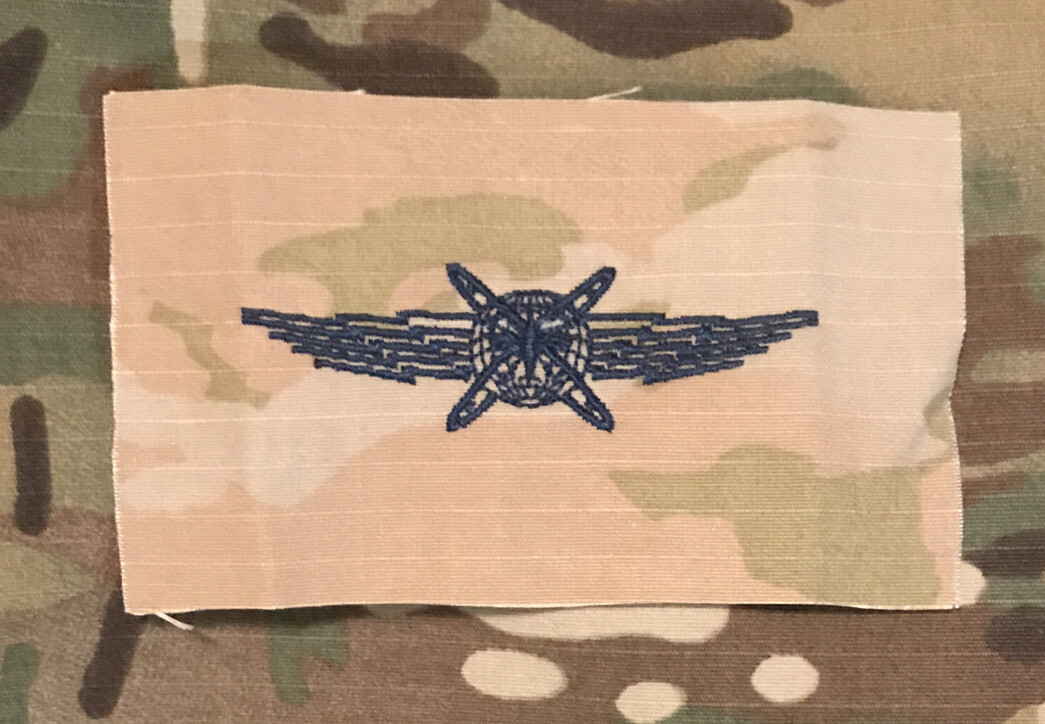 US Space Force Basic Cyberspace Operator Badge OCP Sew-On USSF