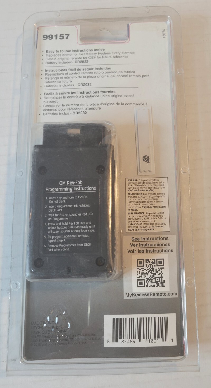 Dorman Keyless Entry Transmitter 99157- New