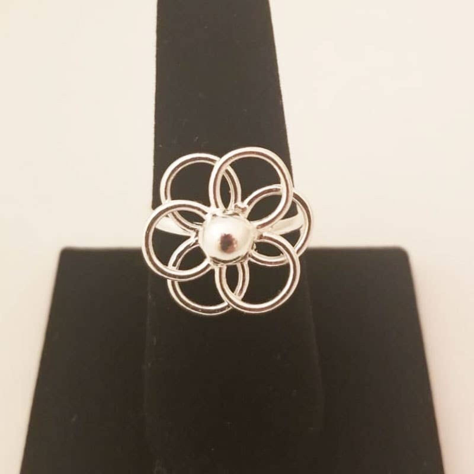 The Silver Burning Sun Artisan Ring 8