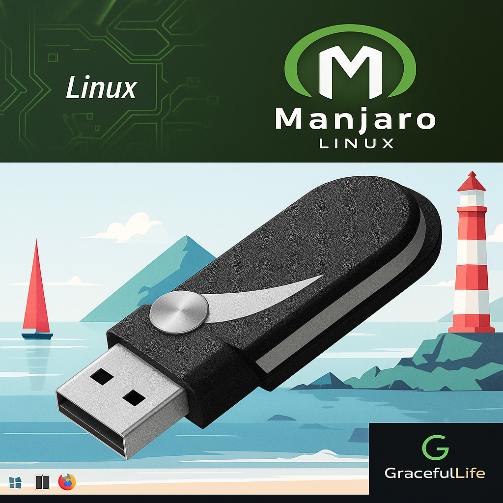 Manjaro Linux 64-Bit  Live Install Bootable OS Software 10-13-2025 edition