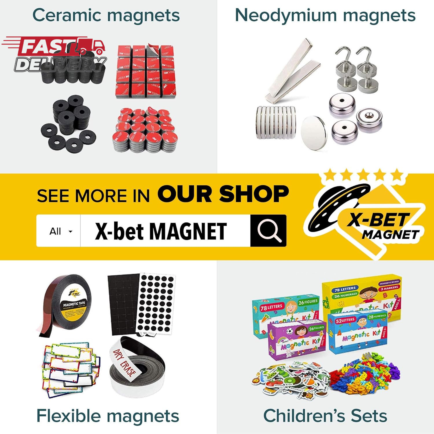 Magnet Strips with Adhesive Backing - Flat Thin Magnetic Tape for Crafts - Tool