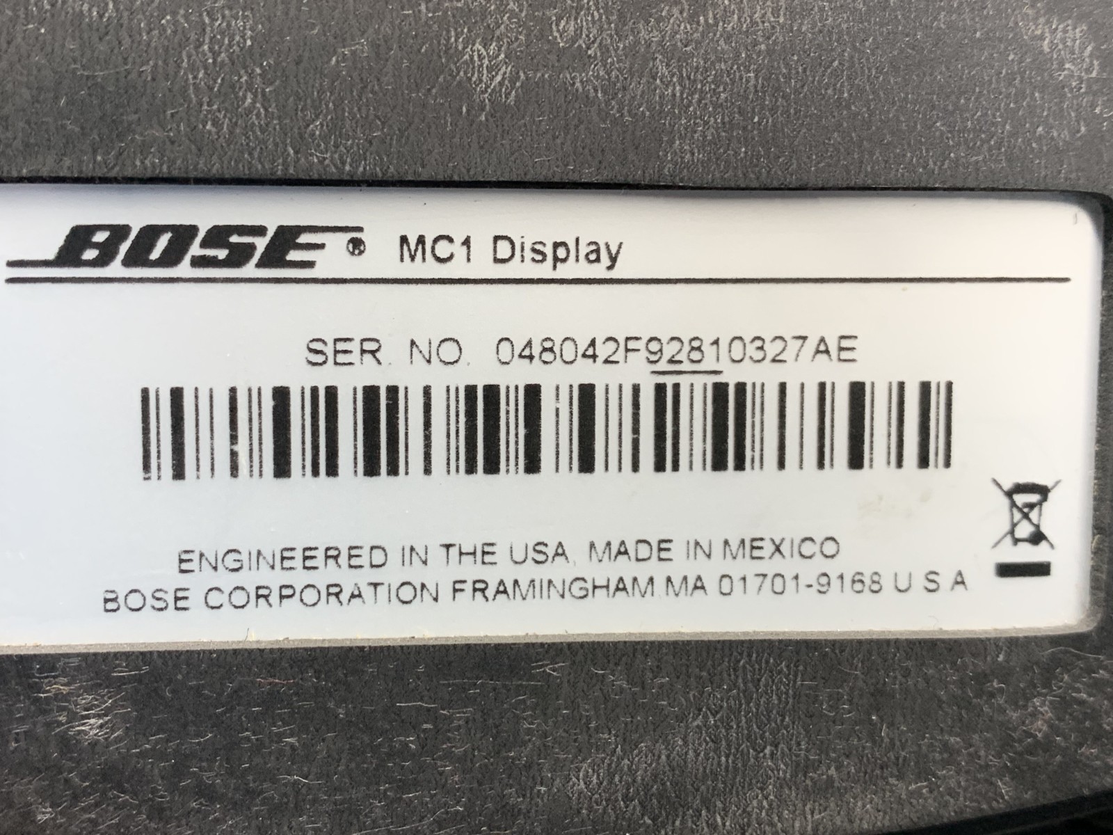 BOSE MC1 DISPLAY WITH ATTACHED CABLE *QTY