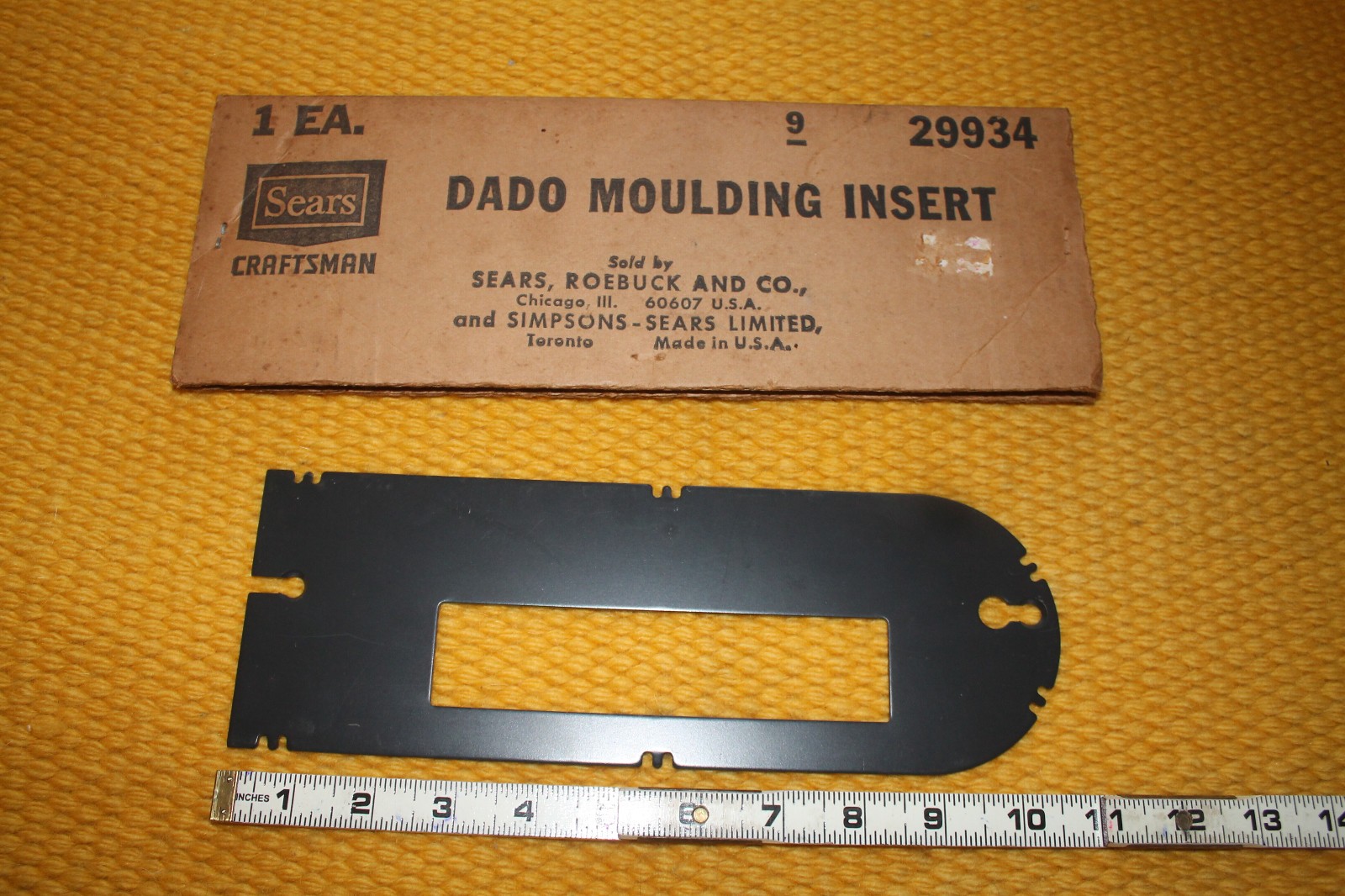 Craftsman  9-29934 Table Saw Dado Moulding Insert - Open Box