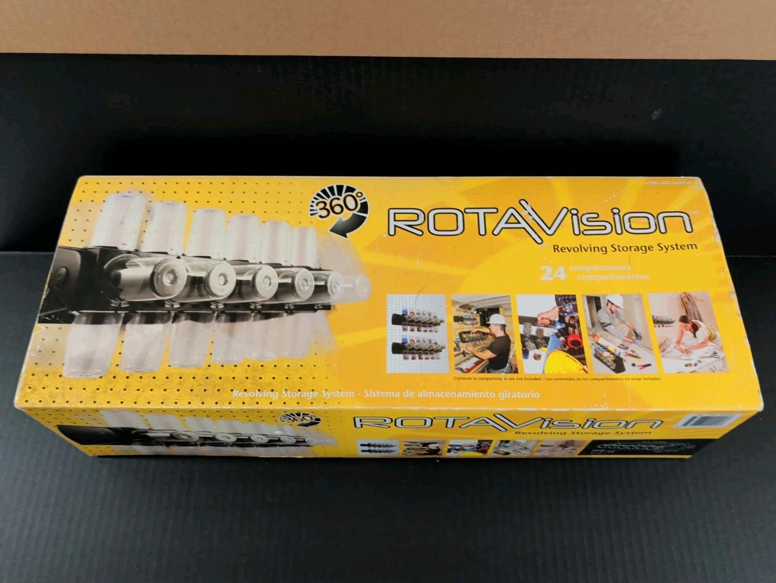 Rotavision Revolving Storage System 24 Compartment Container