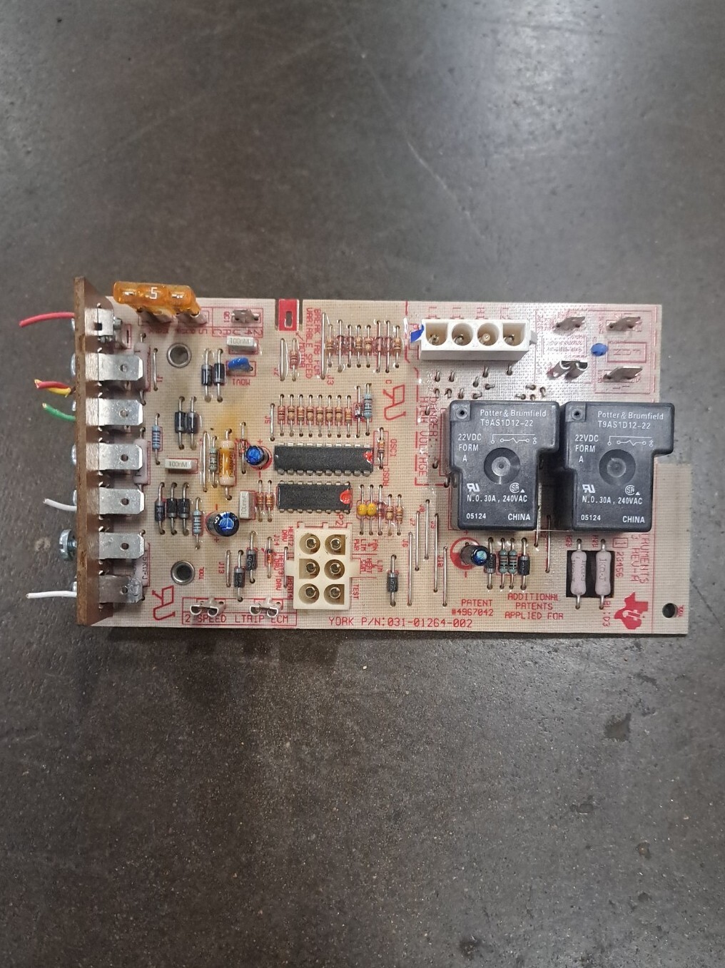 031-01264-002 York Luxaire Coleman Furnace Control Board