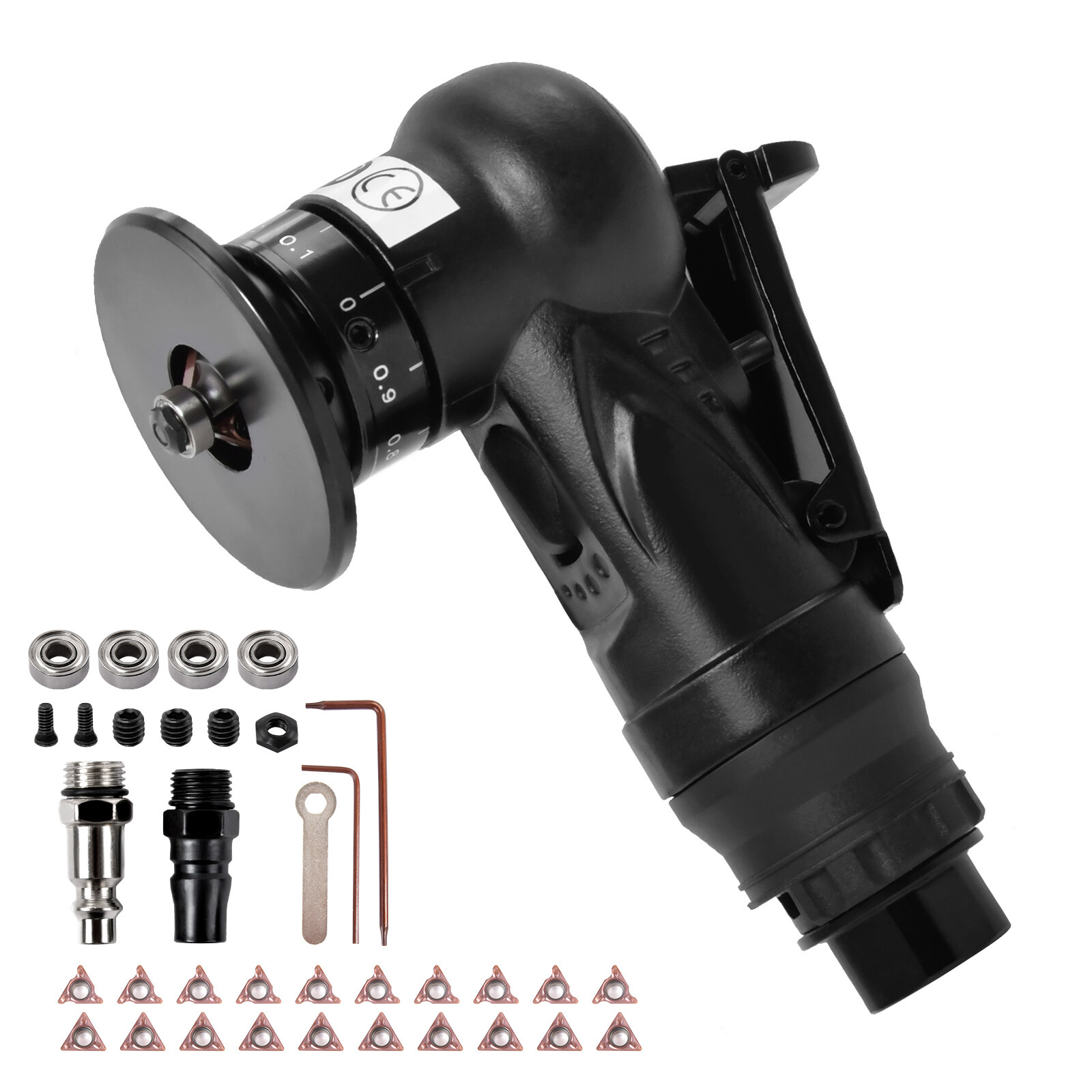 Pneumatic Chamfering Machine Handheld Grind Tool Air Deburring Trimming Beveling