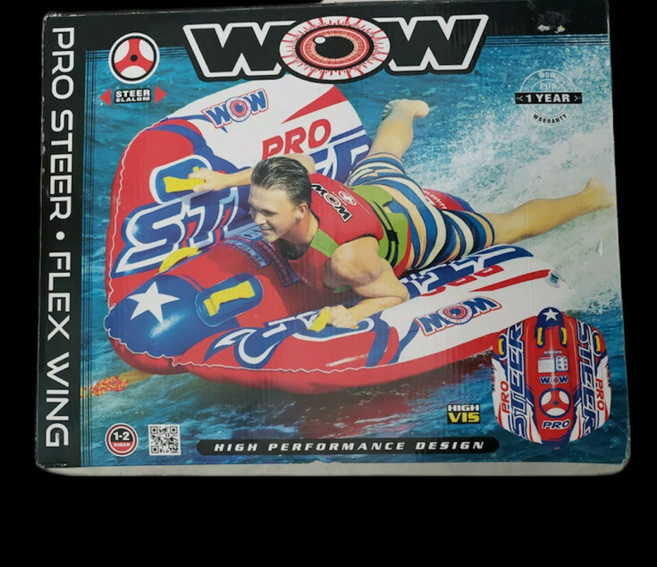 WOW Pro Steer Flex Wing Towable Tube/Float 1-2 Rider - Brand NEW