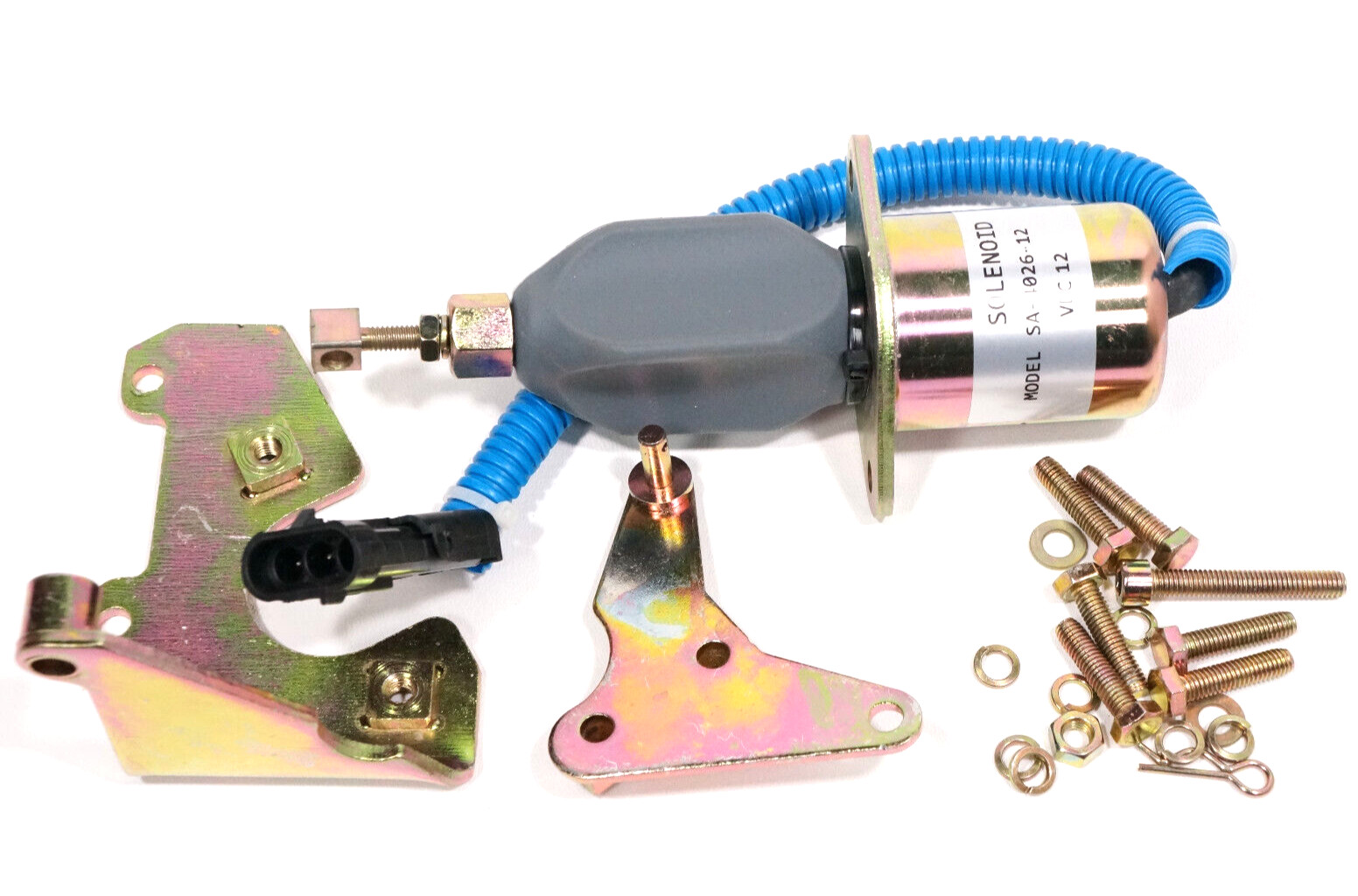 SA-4026-12 Diesel Engine Fuel Cutoff Solenoid Shutdown Actuator Valve 12 Volt