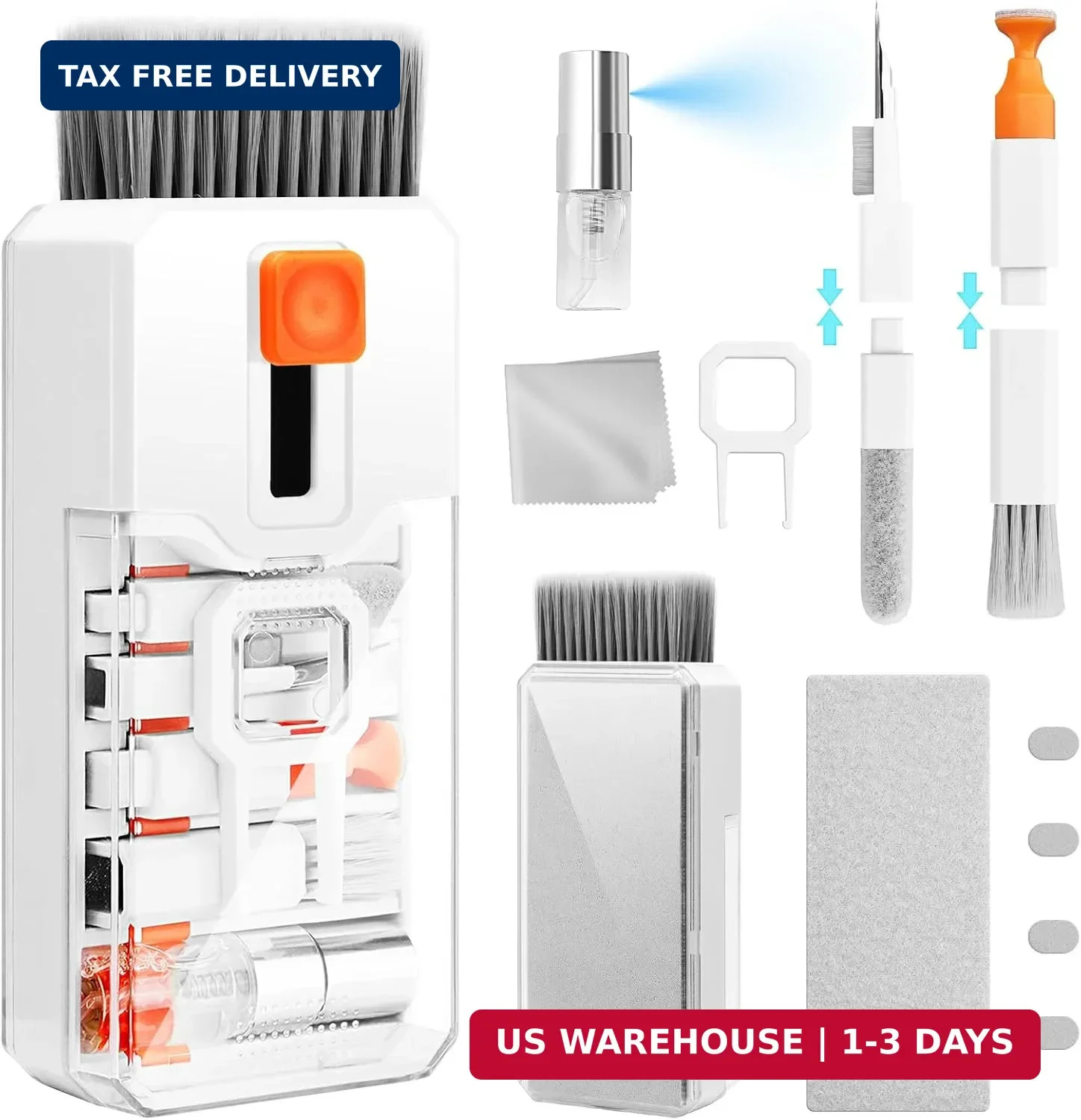 Ordilend Keyboard Cleaner & Laptop Cleaning Kit, All-in-1 for Computer PC | Elec
