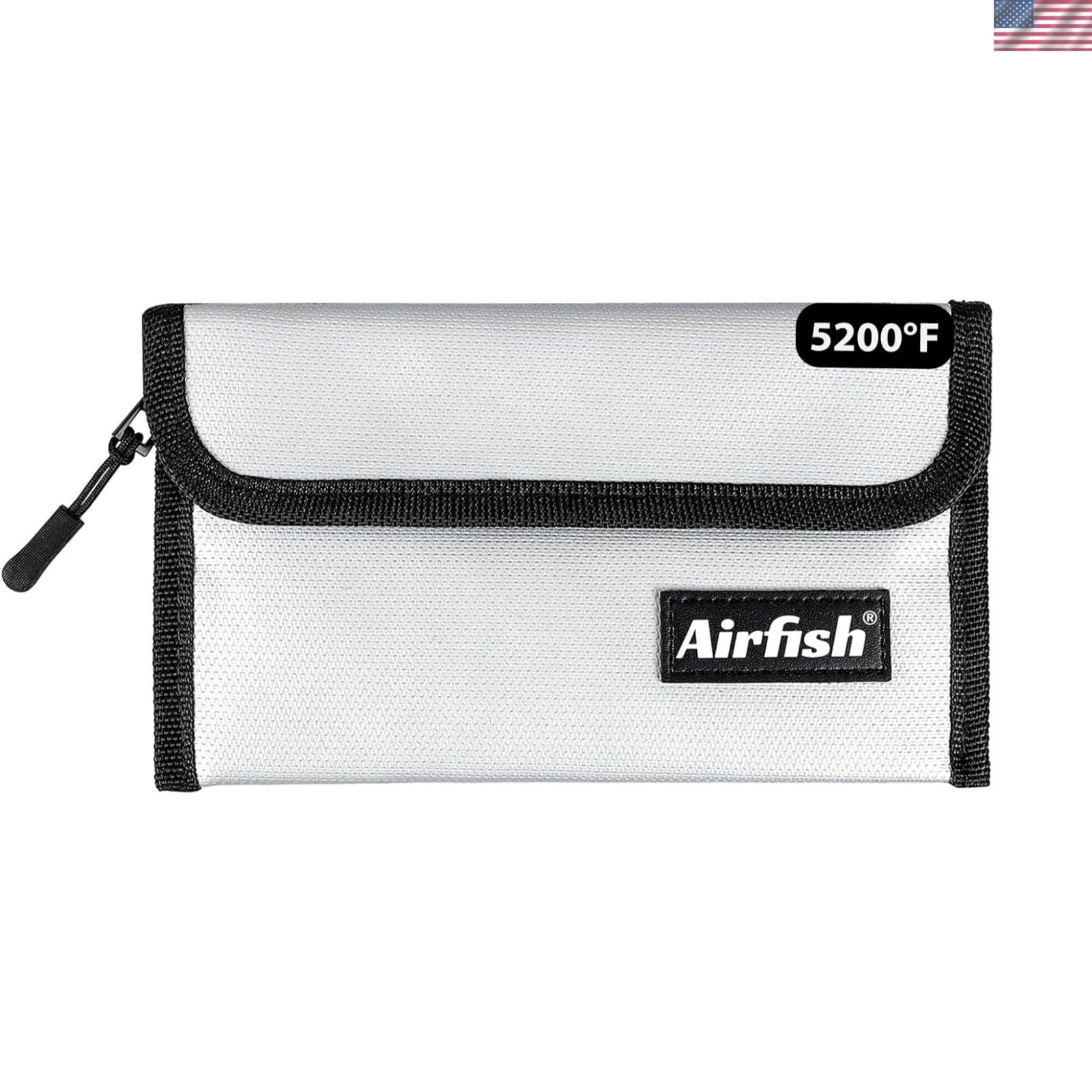 Fireproof Money Bag - 5x8 Waterproof Wallet for Ultimate Valuables Protection