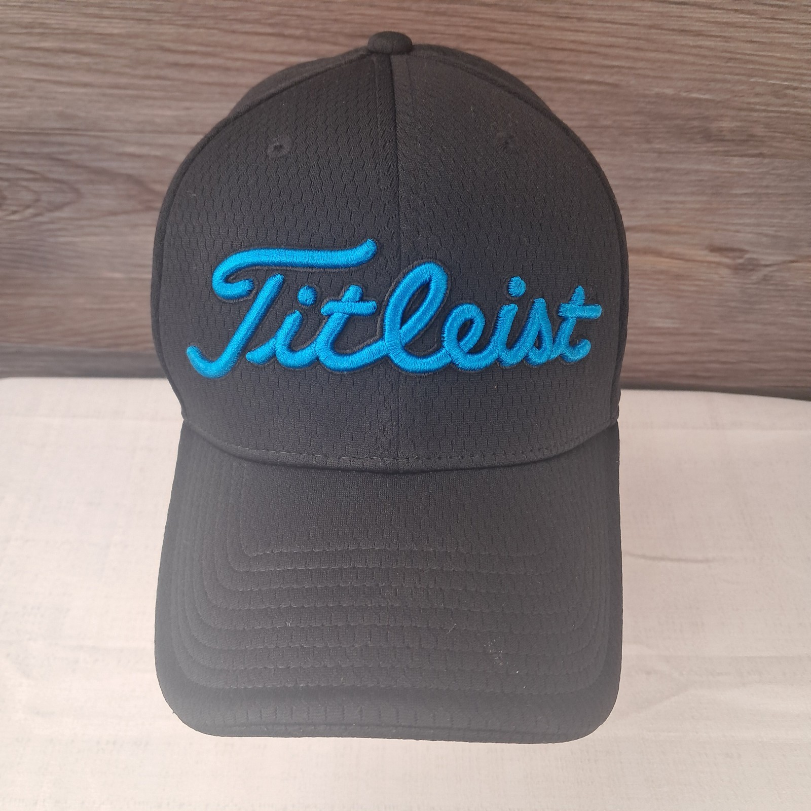 Footjoy FJ Titleist Pro V1 Hat Fitted Size Adjustable Blue Black Golf Cap