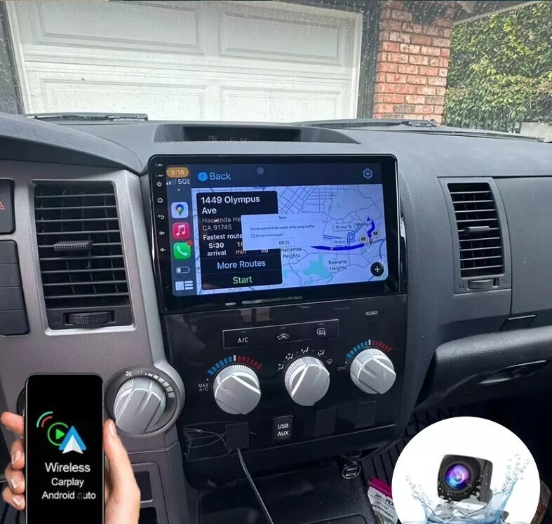 10.1" Car Radio Gps Navi Android CarPlay 8+128GB For 07-13 Toyota Sequoia Tundra