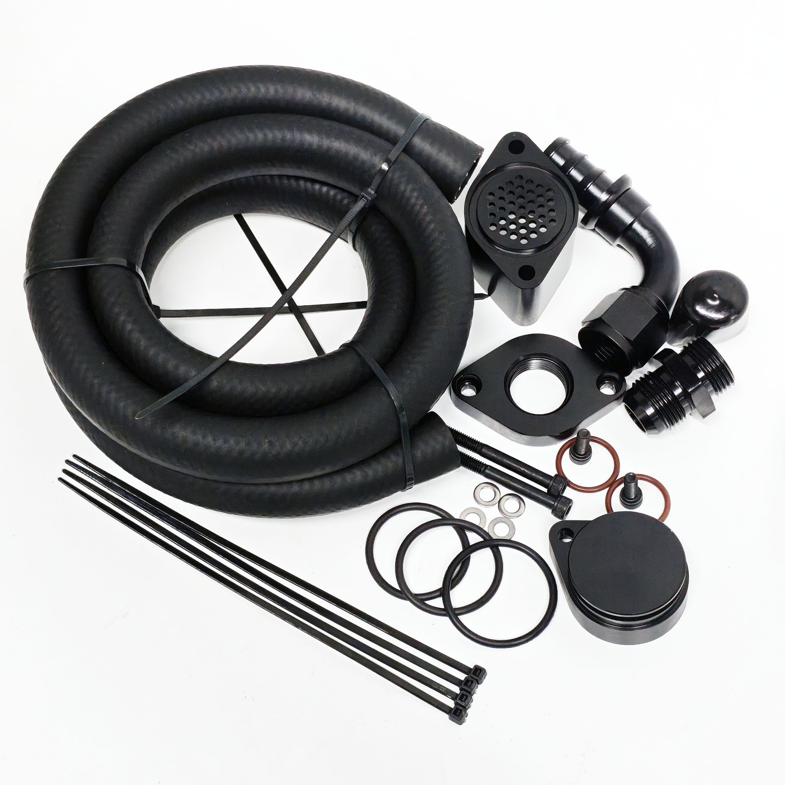 For Ford F250 F350 6.7L Powerstroke 2011-20 Engine Kit CCV PCV Replacement Black
