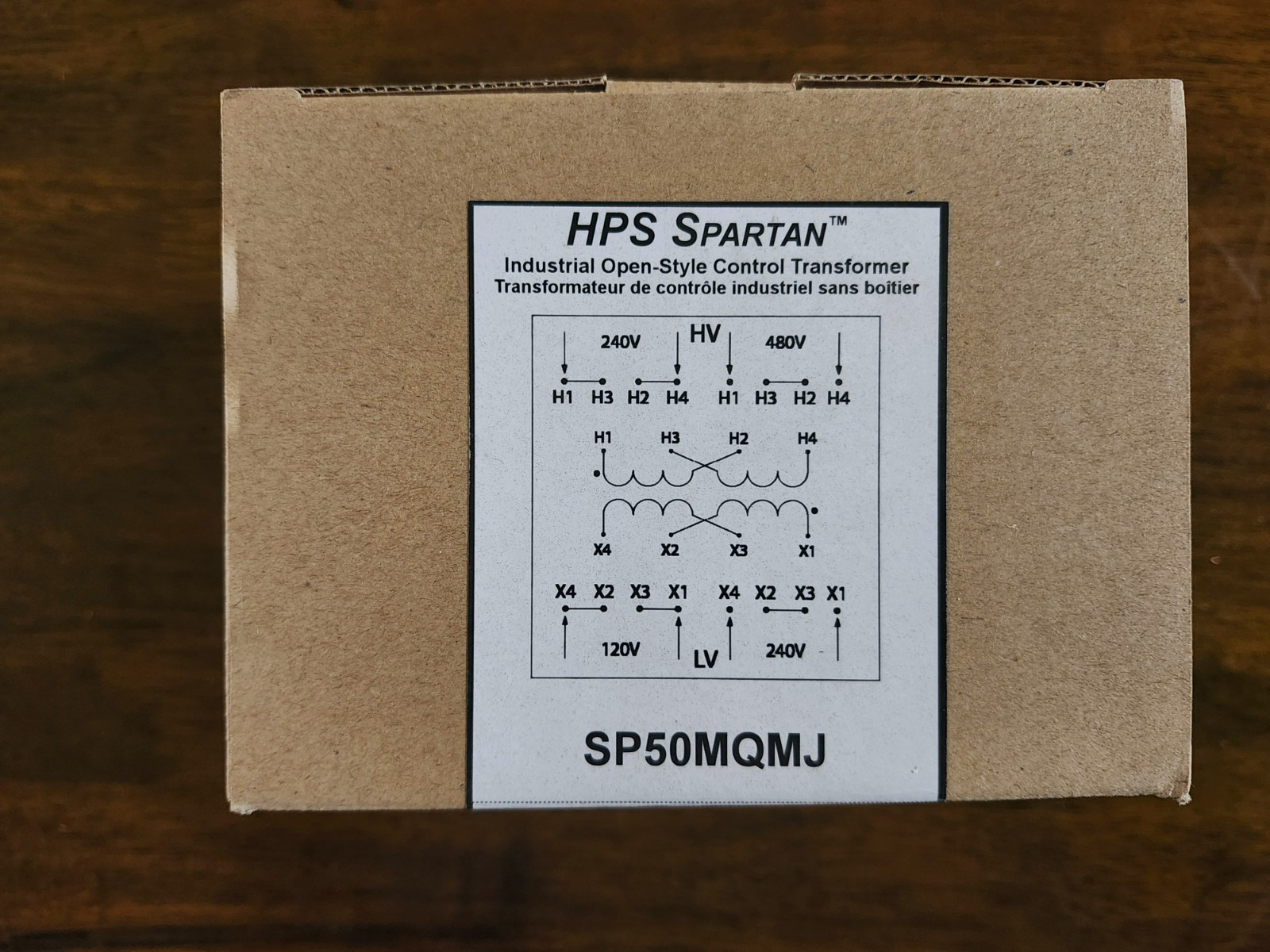 Hammond HPS Spartan Transformer SP50MQMJ 50 VA 50/60 HZ 480/240-120/240 NIB