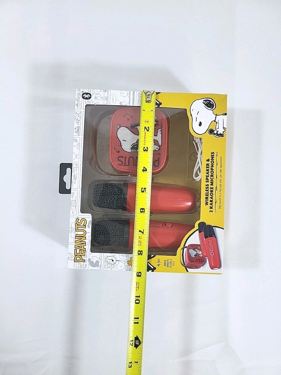 Peanuts New Snoopy Wireless Speaker & Karaoke Microphone Red/Black Set
