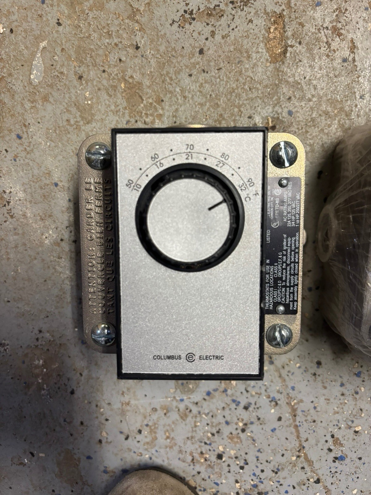 Columbus Electric Explosion Proof Thermostats