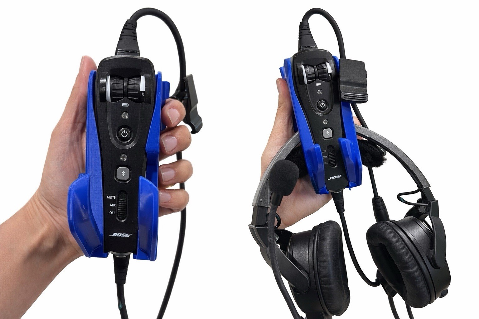 Bose A20 Headset Control Holder – Secure Aviation Clip – Custom Colors