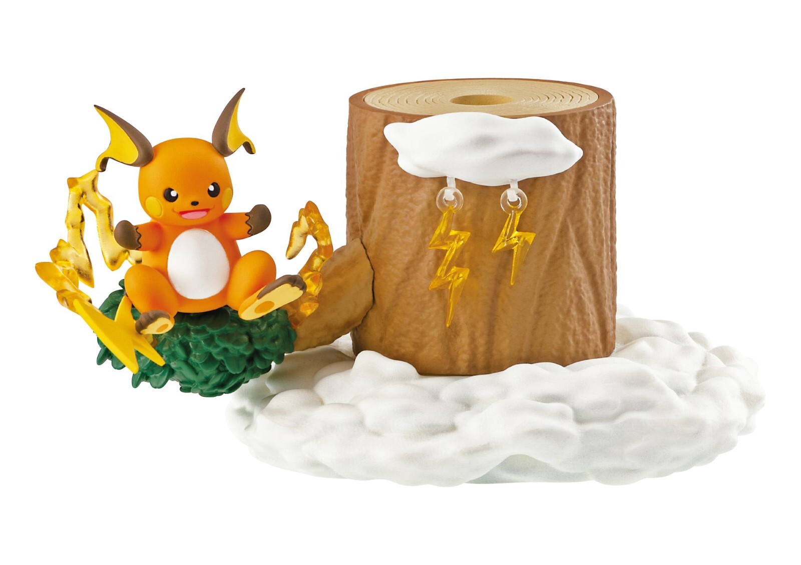 RE-MENT Pokemon Pile Up! Forest 7 Weather Tree Stackable Mini Figure #3 Raichu