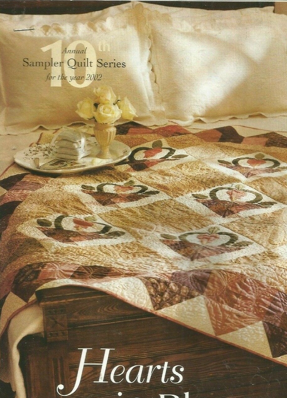 E0209 HEARTS IN BLOOM  QUILT PATTERN/INSTRUCTIONS