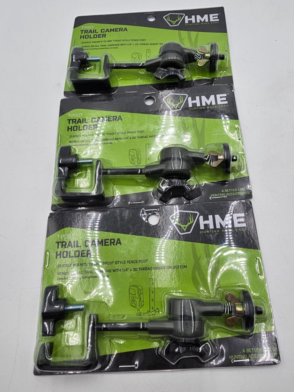 HME T-Post Trail Camera Holder - Lot of 3