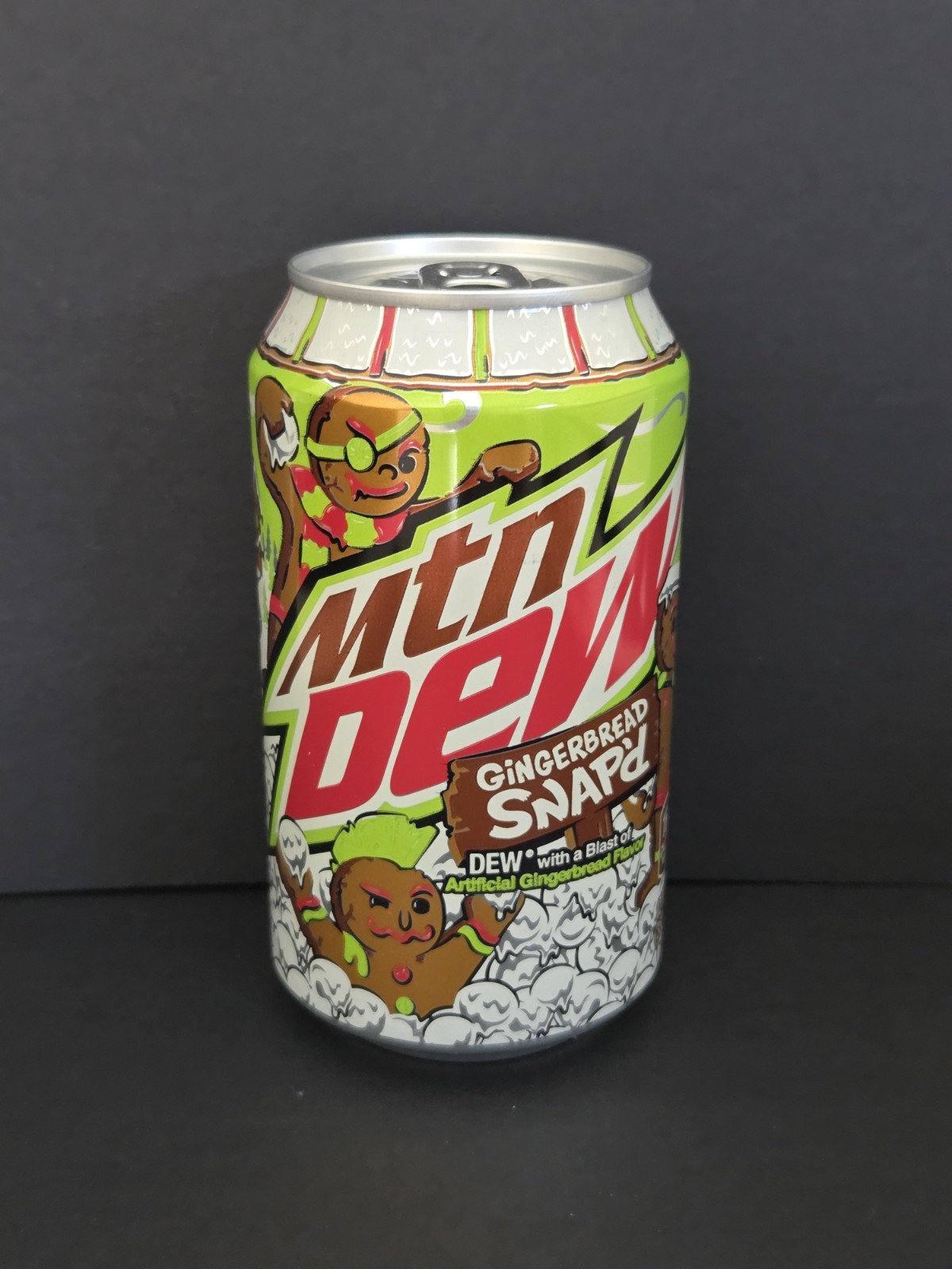 1 Full ~ MTN DEW ~ GINGER SNAP'D ~ Gingerbread Flavor-2021 -Discontinued Retired
