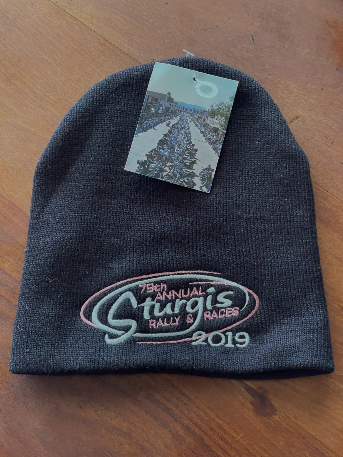 STURGIS 79th Annual Rally & Races 2019 Beanie Stocking Hat Cap NWT Black