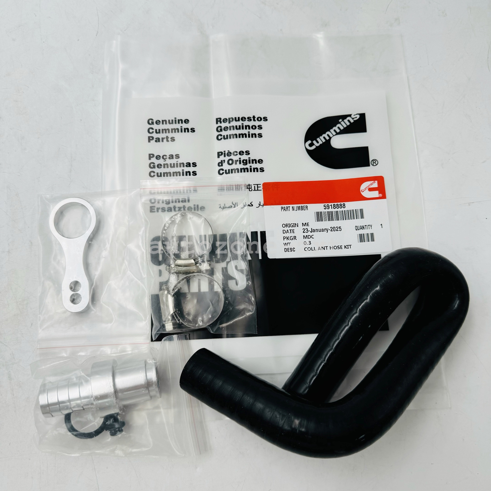 Cummins Coolant Hose Kit Cooler Bypass Adapter For 2009-2019 Dodge Ram 6.7L