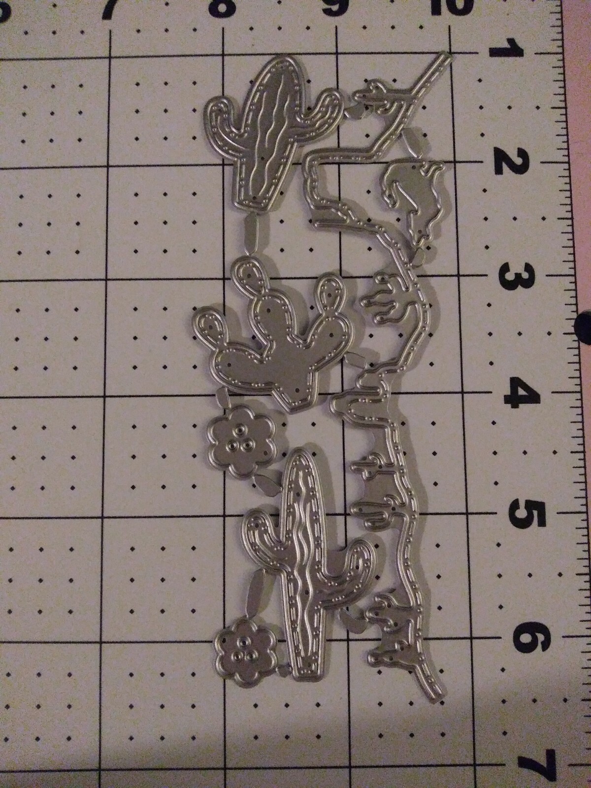Universal Thin Metal Die Cut Tool Emboss Western Lanscape Cactus Mesa Desert