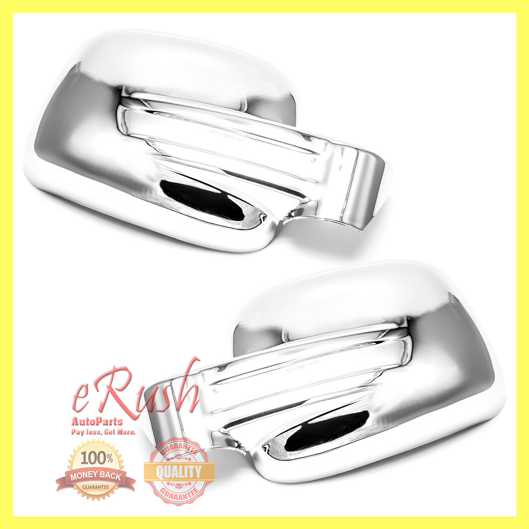 FOR 2002 2003 2004 2005 2006 2007 JEEP LIBERTY CHROME SIDE MIRROR COVERS COVER