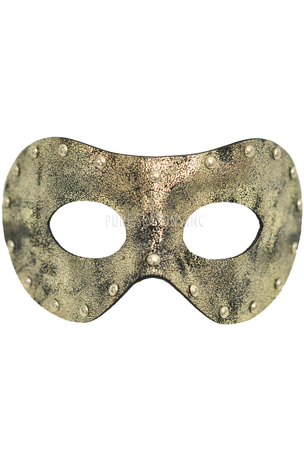 Brand New Mardi Gras Studded Stranger Masquerade Mask (Silver)