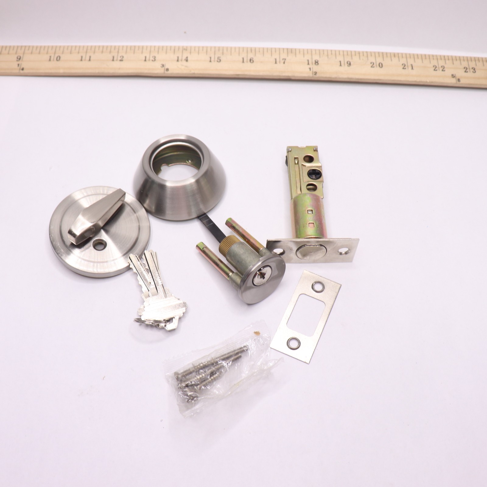 Keyed Alike Single Cylinder Deadbolts & Keyed Alike Door Knobs Combo Pack