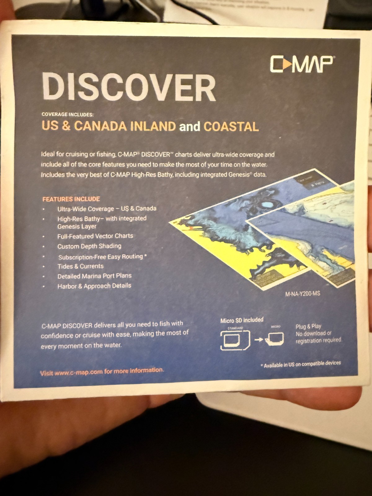 C-MAP US & CANADA INLAND and COASTAL CHARTS CARD