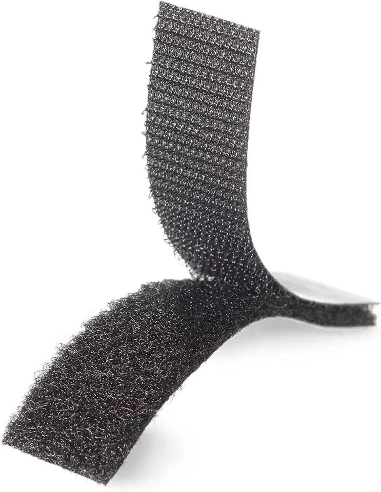 20 Sets Heavy Duty Hook & Loop Adhesive Strips 1x4” Black Sticky Back Fastener