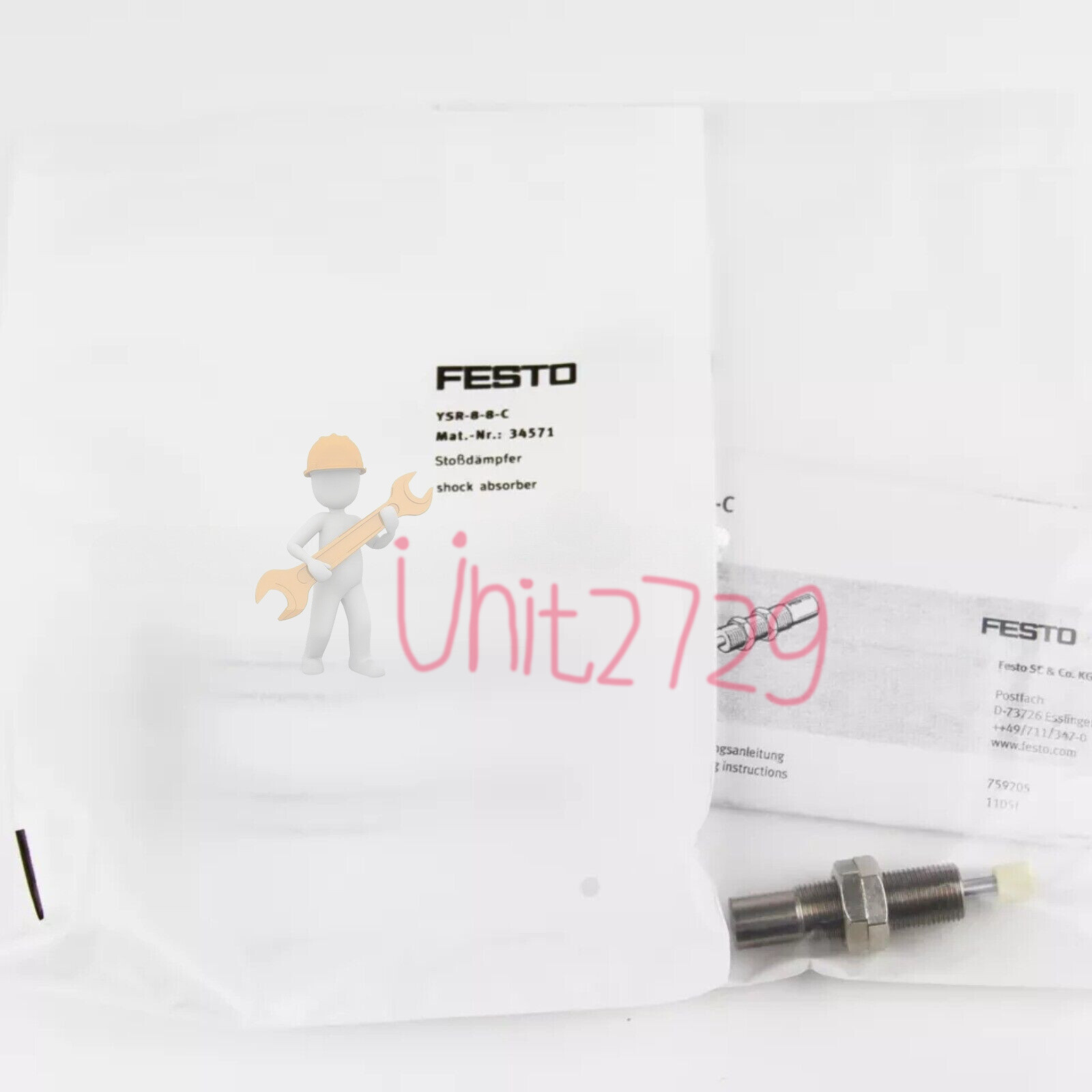 New Festo 34571 YSR-8-8-C Pneumatic shock absorber *
