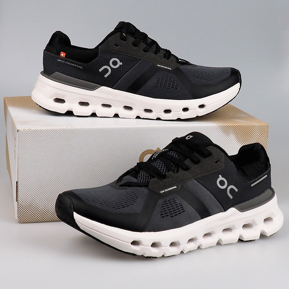 On Cloudrunner 2 Sneakers in Eclipse/Black Women's Running Shoes Size 6-9.5