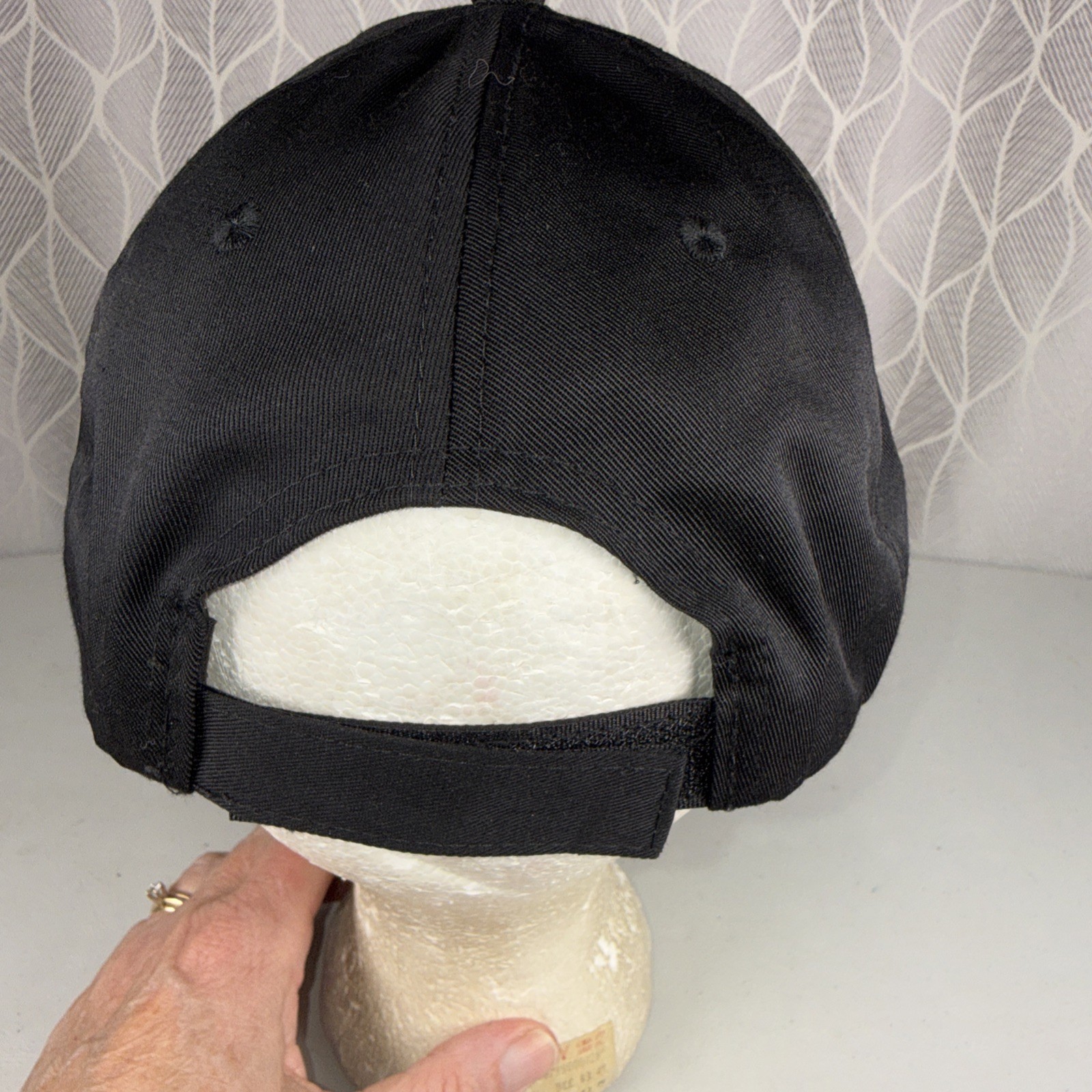 2016 World Champions W Northside Hat Cap Red and White on Black Hook Loop HTT